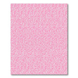 Whimsical Pink Bunny Outline Area Rug