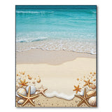 Coastal Ocean Waves Seashell Area Rug