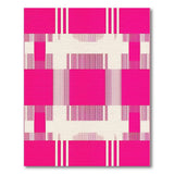 Bold Pink Stripe Geometric Area Rug