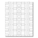 Black and White Black White Geometric Line Art Area Rug