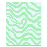Abstract Area Mint Green Wavy Abstract Area Rug