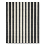 Bold Black White Striped No. 35 Area Rug