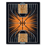 Explosive Basketball Court Area Rug
