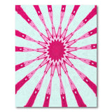 Pink Starburst Mandala Area Rug