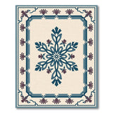 Ornate Blue Medallion Beige Persian Rug