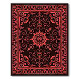 Red Floral Mandala Persian Area Rug