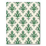 Ornate Green Floral Motif Area Rug