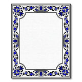 Blue and Teal Intricate Blue Persian Border Area Rug