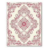 Red Traditional Persian Ornate Red Floral Medallion Area Rug