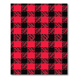 Bold Red Black Checkered Area Rug
