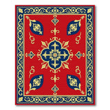 Multi-color and Patterns Ornate Red Persian Medallion Area Rug