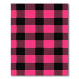 Multi-color and Patterns Bold Pink Black Plaid Area Rug