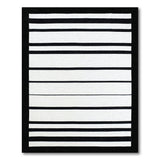 Bold Black White Striped No. 66 Area Rug