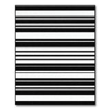 Geometric Modern Striped Bold Black White Striped Geometric Rug