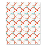 Abstract Interlocking Wave Geometric Area Rug