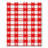Bold Red Gingham Checkered Area Rug