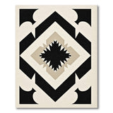 Black Starburst Geometric Heritage Rug