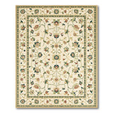 Multi-color and Patterns Ivory Persian Floral Vine Area Rug