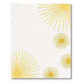 Yellow Radiant Yellow Sunburst Area Rug