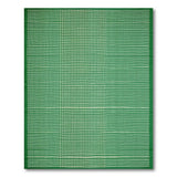 Green Gingham Fade Check Area Rug