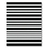Bold Black White Stripe Geometric Area Rug
