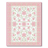 Pink Blush Floral Blush Pink Floral Persian Area Rug