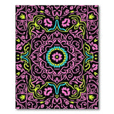 Multi-color and Patterns Neon Pink Green Floral Persian Area Rug