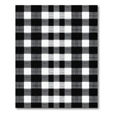 Distressed Black White Checkered Black and White Area Rug