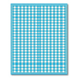 Blue Gingham Checkered Area Rug
