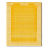 Modern Yellow Grid Geometric Area Rug