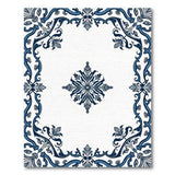 Exquisite Blue Persian Medallion Area Rug
