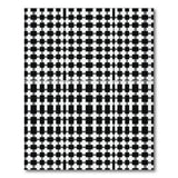 Black White Geometric Grid No. 18 Area Rug