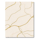 Gold Vein Abstract Area Rug