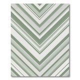 Sage Green Diagonal Stripe Area Rug