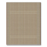 Brown and Tan Rustic Farmhouse Tan Brown Plaid Woven Area Rug