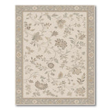 Beige Floral Vine Neutral Area Rug