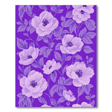Purple Anemone Floral Area Rug