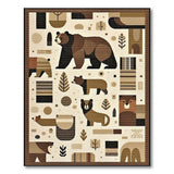 Brown Bear Heritage Tribal Area Rug