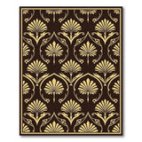 Elegant Gold Palmette Persian Area Rug