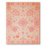 Blush Pink Persian Floral Area Rug