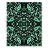 Floral Vintage Teal Mandala Floral Area Rug