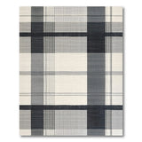 Black and White Geometric Modern Modern Black White Plaid Area Rug