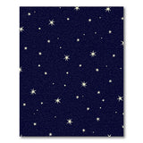 Geometric Modern Starry Night Navy Area Rug