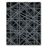 Modern Geometric Grid Line Area Rug