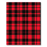 Rustic Red Black Buffalo Plaid Rustic Farmhouse Area Rug