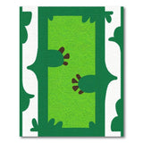 Playful Green Prickly Pear Cactus Kids Rug
