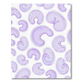 Purple Abstract Organic Shapes Area Rug