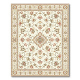 Ivory Traditional Persian Floral Traditional Persian Area Rug