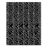 Zigzag Black White Geometric Area Rug