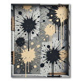 Abstract Paint Splatter Area Rug